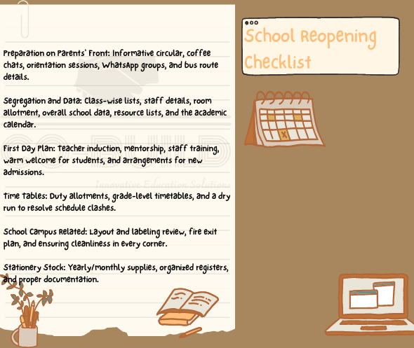 Prepare for School Reopening! 