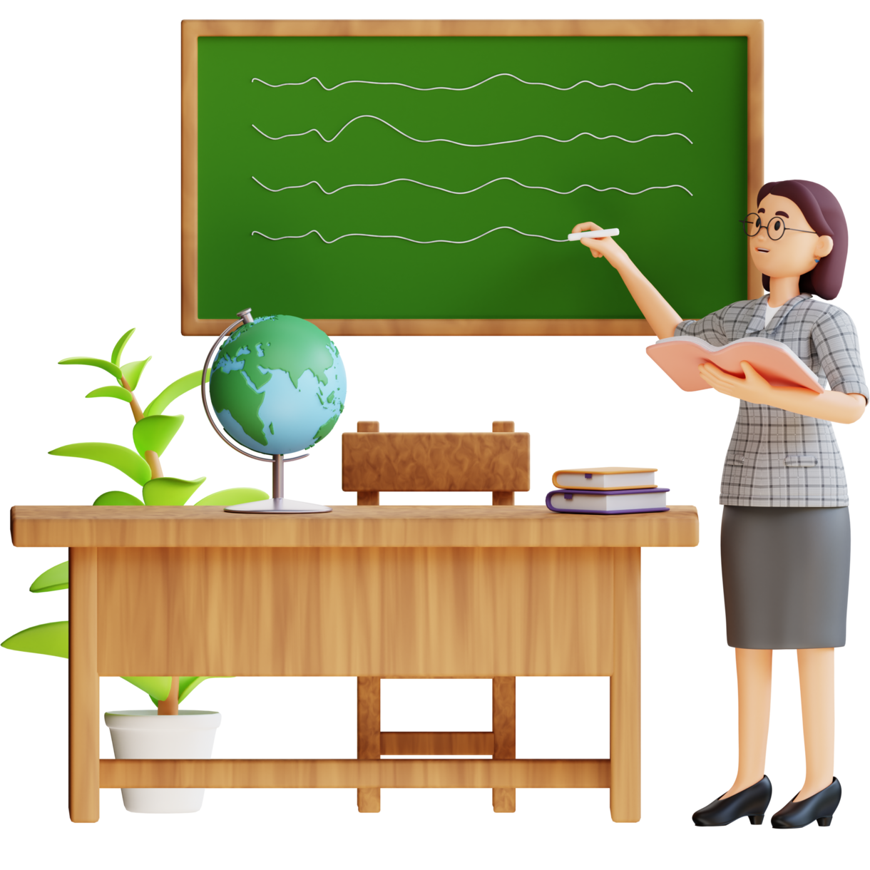 Teacher Competency Analysis Illustration